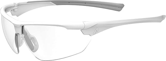 ACE Evo Safety Glasses - Lab Work Glasses with Anti Fog Coating - for Cosmetics, Medicine, Science, Chemistry etc. - White Frame with Clear Lenses