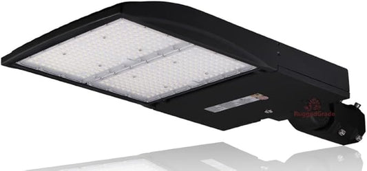 42,000 Lumen - 300 watt NextGen III LED Shoebox Lights - Dimmable - NO Photocell - Slip FIT Mount -10KV Surge