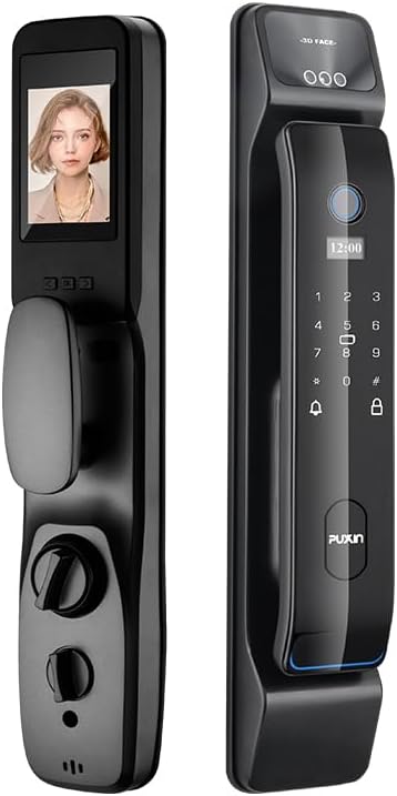 Generic DF65 3D Face Recognition Smart Lock - Black