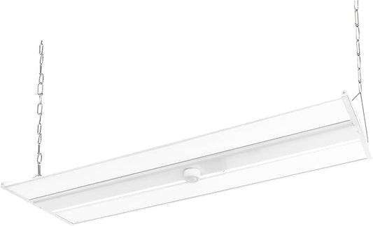 4FT High Bay LED Light with Motion Sensor, 270W High Bay LED Lights, 40500LM 150LM/W, 120-277V, 0-10V Dimmable, 5000K Linear Shop Light for Warehouse Workshop Garage, UL Listed - 1PK