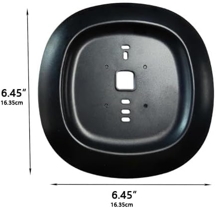 Black Thermostat Decorative Wall Trim Plate Mount Fits Ecobee3, 3 Lite, 4 Smart Home WiFi Thermostat (1 Pack)
