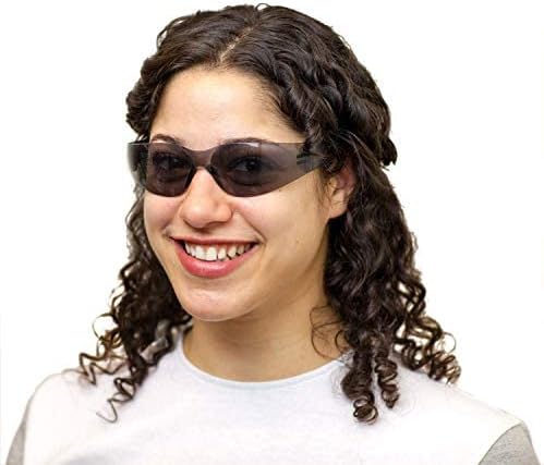 BISON LIFE Full Color Safety Glasses | One Size, Adult, Youth, Full Color Polycarbonate Lens and Temple, Black, 24 Pairs