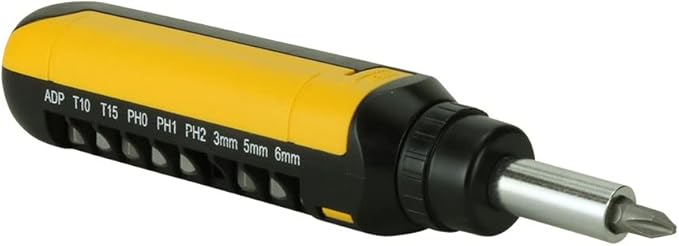 InstallMates 15-Piece Metric Multi-Bit Ratcheting Screwdriver Set - Slotted, Phillips, TORX - Electronics, Furniture, Woodworking, Maintenance