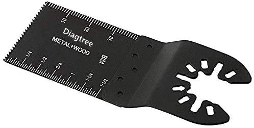 50Pack Bi-Metal oscillating Tool Blade, Diagtree Multitool Blade Oscillating Multi Tool Quick Release Saw Blades for Fein, Dremel, Dewalt, Craftsman, Ridgid, Makita, Milwaukee, Rockwell
