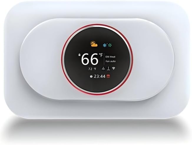 Smart Thermostat for Home, WiFi Programmable Digital Thermostat, Heat Pump Compatible Thermostat with Energy Saving Modes, C-Wire Adapter Included, Compatible with Alexa and Google Home