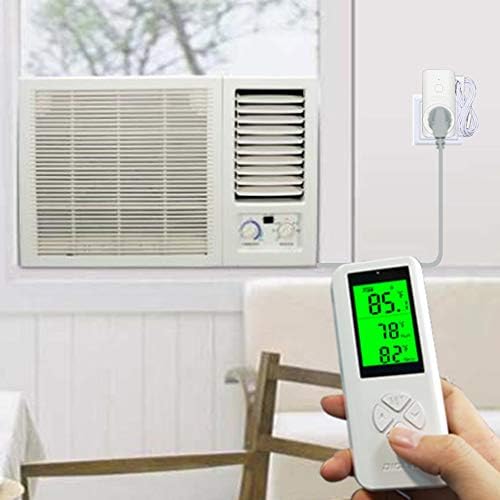 DIGITEN Wireless Temperature Controller Plug-in Thermostat Remote Control Reptile Thermostat Outlet with Temperature Sensor Wireless Thermostat for Home White