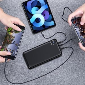 Portable Charger 50000 mAh Power Bank PD 30W and QC 4.0 PowerBank Fast Charging External Battery Pack with USB-C LED 3 Outputs & 2 Inputs Portable Charging for iPhone 15 14 13 pro, Samsung