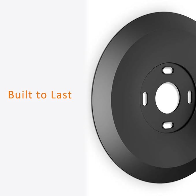 AutoSonic Wall Plate for The Google Nest Thermostat 2020 | Nest Thermostat Trim Kit Accessory | Easy Installation | Black