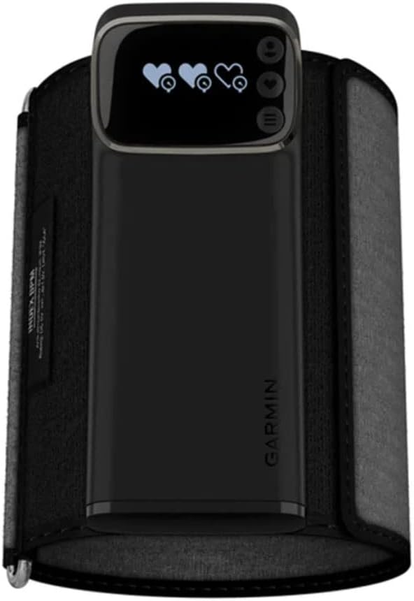 Garmin Index™ BPM, Smart Blood Pressure Monitor, FDA-Cleared Medical Device, Easy-to-Use with Built-in Display Adjustable