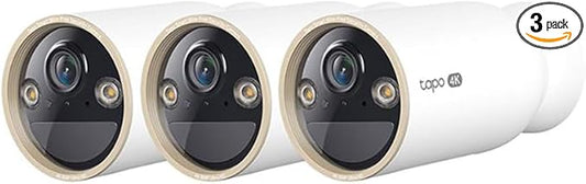 Tapo 4K Ultra HD Outdoor Battery Security Camera – Up to 200 Day Battery, Free Person/Vehicle Detection, Starlight Color Night Vision, Works w/Alexa and Google Home, MagCam 4K, 3-Pack