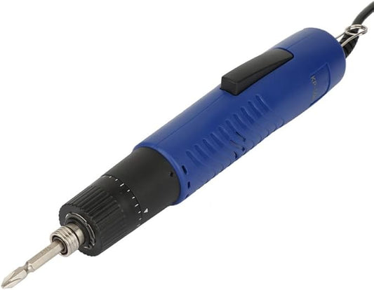 WALFRONT Electric Screwdriver Adjustable 1/4" Handheld Straight Shank Practical Repair Kit 900RPM Fit Screw 2-6mm(US Plug 110V)