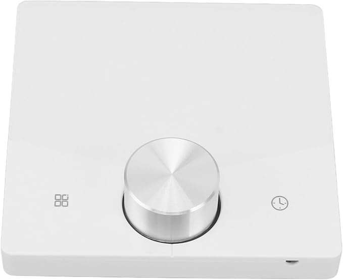 Underfloor Digital Heating Thermostat with Color Display Touch Screen, Smart Programmable Thermostat for Home Room Heating Floor (White)