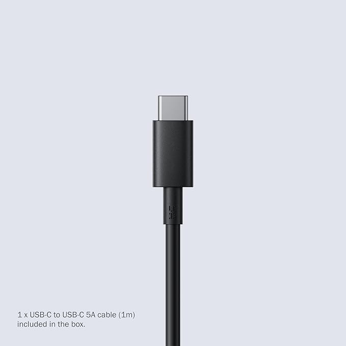 CMF USB-C Power Charger, 100W GaN Fast Charger, 3 Port Wall Charger for Nothing Phones MacBook Air and MacBook Pro-Dark Grey