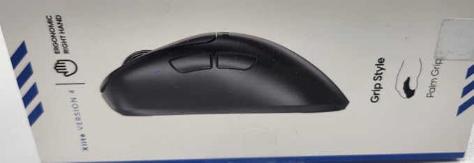 Pulsar Gaming Gears Xlite v4 Wireless Gaming Mouse, Ultra Lightweight 2.04 oz (58g), Ergonomic, Optical Switch, 32000 DPI, 750 IPS, XS-1 Sensor, 8k Compatible (Large, Black)