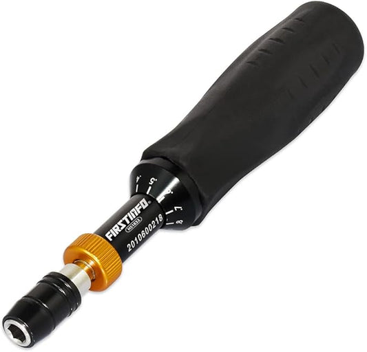 FIRSTINFO H51832 Precision Certified Limited/Limiting Torque Screwdriver 2-12 in-lbs with 1/4 Inch Universal Hex Bit Holder Quick Release Design