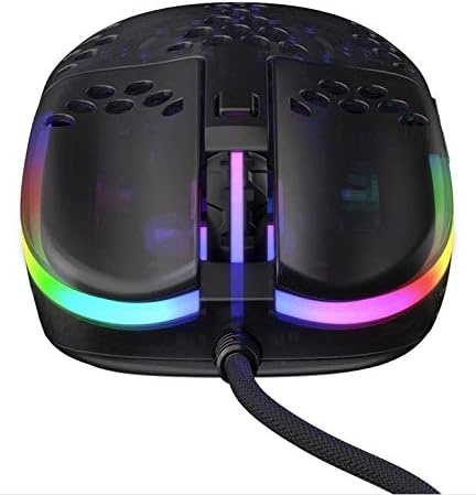 XTRFY MZ1, Ultra-Light Wired Gaming Mouse, Cutting-Edge Pixart 3389 Sensor, Unique Shape for Optimum Aim, Adjustable RGB Lighting, Zy’s Rail Edition