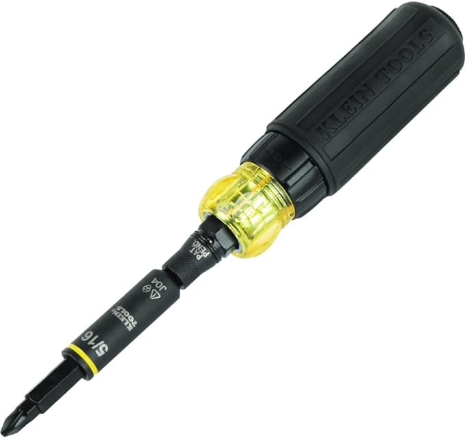 Klein Tools 11-in-1 Magnetic & Ratcheting Screwdriver/Nut Driver Bundle with Phillips, Slotted, Square, Torx & Hex Tips