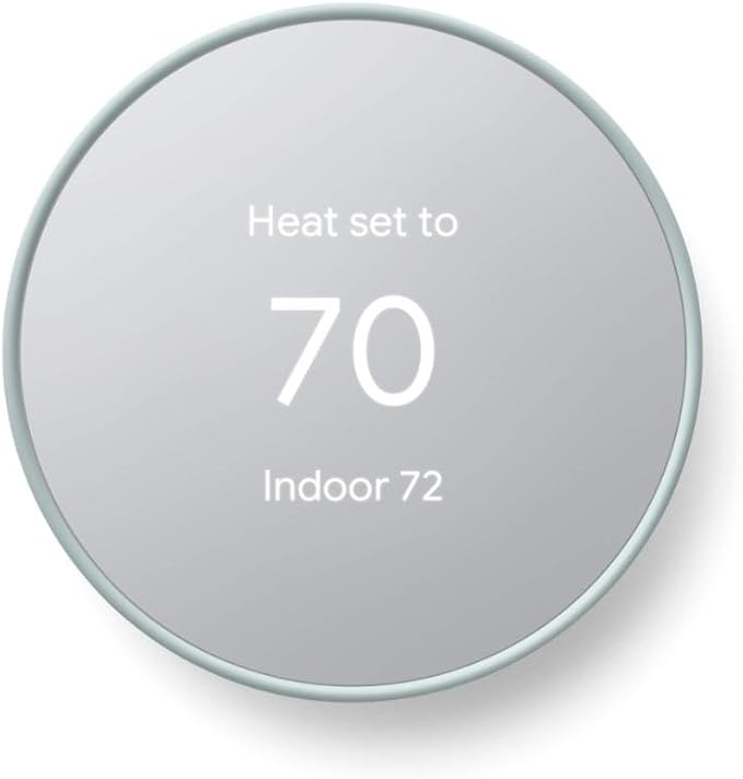 Google Nest Thermostat - Smart Thermostat for Home - Programmable Wifi Thermostat - Fog