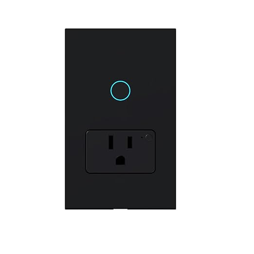 Smart WiFi Light Switch, No Hub Required, Compatible with Alexa and Google Assistant, Single Pole, White (Black-one), ky-861+2