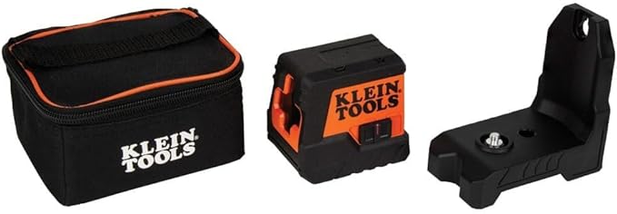Klein Tools 93MCLS Self-Leveling Laser Level, Mini Cross-Line Level, Leveling Alignment Tool, Bright Red Horizontal and Vertical Lines