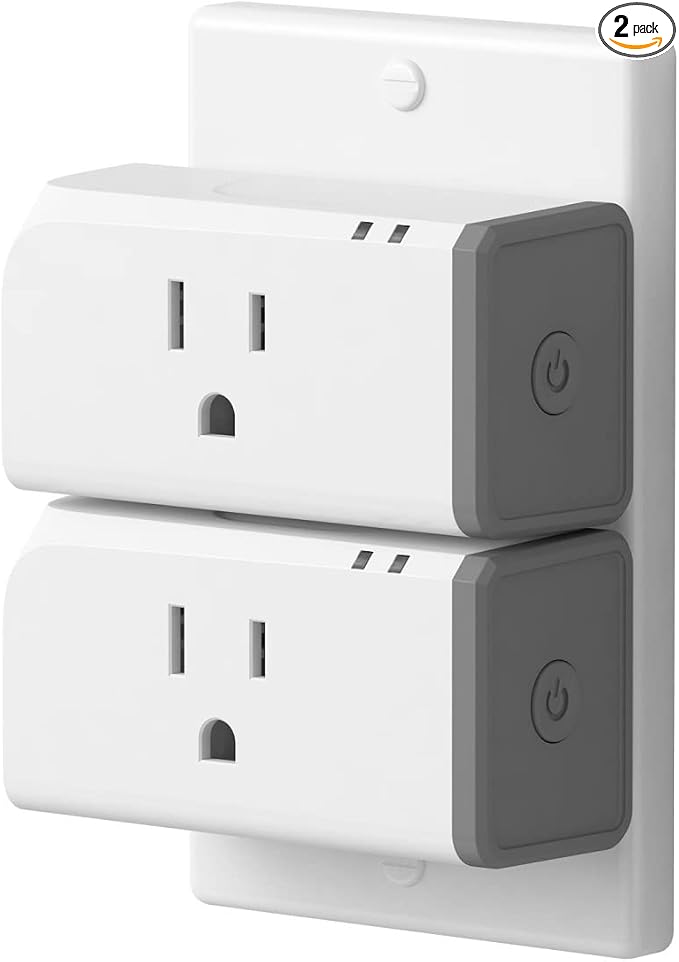 SONOFF S31 Lite 15A WiFi Smart Plug ETL Certified, Smart Socket Outlet Timer Switch, Compatible with Alexa & Google Home, IFTTT Supporting, No Hub Required, 2.4 Ghz WiFi Only 2-Pack