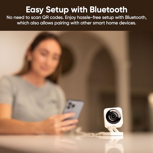 WYZE Cam v4, 2.5K QHD WiFi Indoor/Outdoor Smart Home Security Camera, Pet/Baby Monitor, Motion Activated Spotlight/Siren, Color Night Vision, 2-Way Audio, Works with Alexa & Google, Free Expert Help
