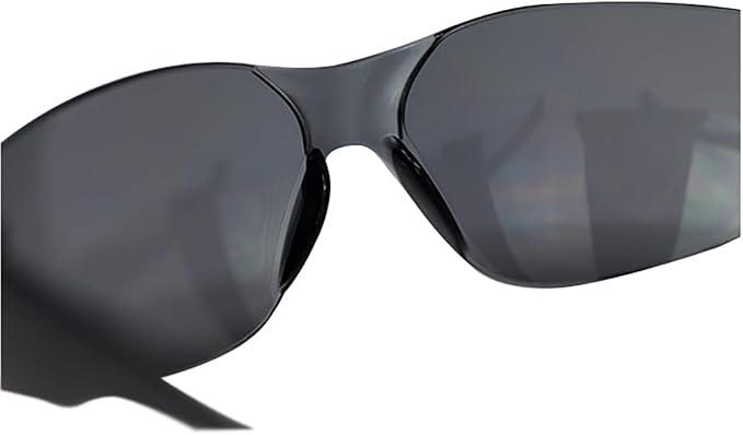 BISON LIFE Full Color Safety Glasses | One Size, Adult, Youth, Full Color Polycarbonate Lens and Temple, Black, 96 Pairs