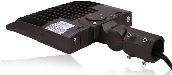 150 Watt LED NextGen III Parking Lot Lights - 21,000 Lumen - 5000K - Slip Fit Mount - Without photocell - Brown