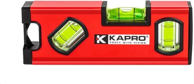 Kapro - 771M TWIN Magnetic Heavy Duty Toolbox Level - For Leveling and Measuring - Features V-Groove and Magnet Base - VPA Certified - 6 Inch