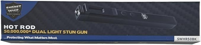 Streetwise Pain Pen 25,000,000 Volts Stun Gun for Self Defense - Tactical Stun Pen for Women and Men, USB Rechargeable, Battery Indicator, Durable Clip, Compact and Concealable for Protection