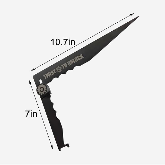 Latest Upgraded Foldable Firefighting Tools，Multi-functional Leverage Tool for First Responders and Firefighters, Easy Storage & Portability