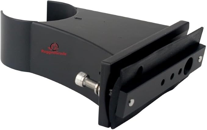 RuggedGrade Arm Mount Bracket | Compatible with NextGen II, NextGen III, Kivo Series, Revati 1 Series | Outdoor Light Pole Accessory | Black | DLC 5.1 Premium