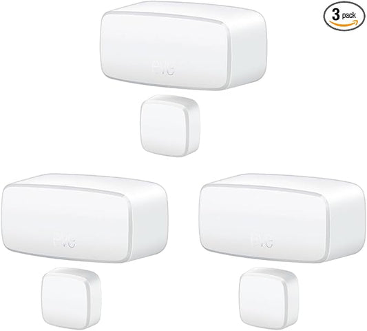 Eve Door & Window (Matter) 3 Pack – Smart Contact Sensor for Doors & Windows, Open/Closed State, Automatic Control of Accessories, Matter Over Thread, Apple Home, Alexa, Google Home, SmartThings