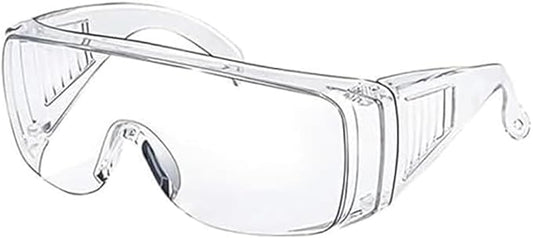 Clear Safety Glasses, Splash Proof Goggles with Anti Fog, Lab Protective Goggles, Lightweight Protective Eyewear Over Glasses Impact Scratch Resistant