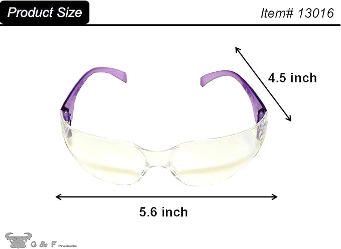 EyePRO Safety Glasses & Goggles Set, Clear Anti-Fog Lens, UV400 Protection, ANSI Z87.1 Certified, Adjustable, 6/12 Pack