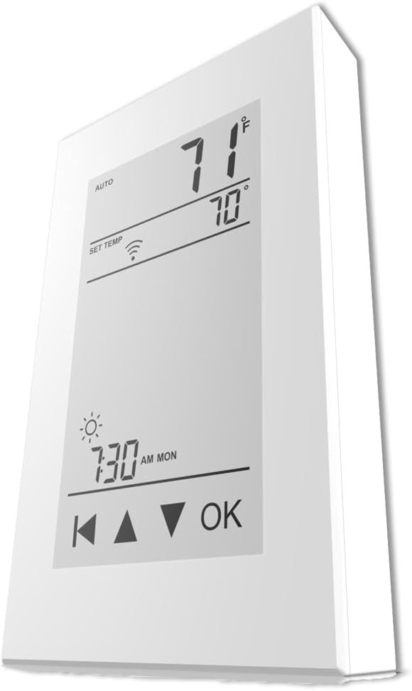 Thermostat THERMAEGH Smart Home/WiFi Thermostat w/Built-in GFCI for Control of 120V or 240V Radiant Heat Includes Floor Sensor