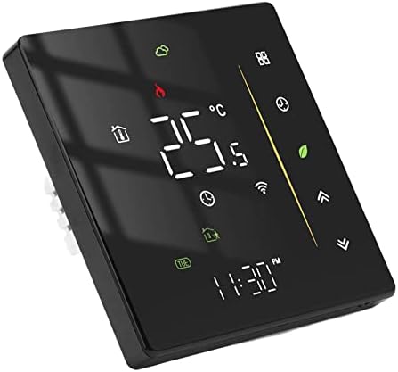 95 to 240V WiFi Smart Thermostat, Programmable Temperature Controller for Boiler Heating Black smart thermostat wifi thermostat smart thermostat for house