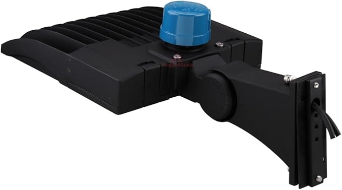 RuggedGrade 150 Watt - NextGen IV Series LED Parking Lot Lights with Photocell - 21,000 Lumen - 5000K - Arm Mount - Black