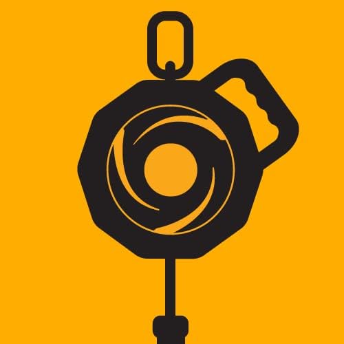 KwikSafety - Charlotte, NC - Mamba 20’ Self Retracting Lifeline [Carbonate + Integrated Handle] Class 1 Cable SRL ANSI OSHA Retractable Fall Arrest Safety Roofing Construction Gear