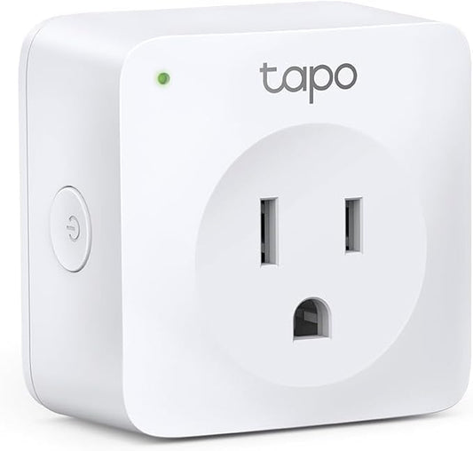 TP-Link Tapo Smart Plug Mini, Smart Home Wifi Outlet Works with Alexa Echo & Google Home, No Hub Required, Remote Control Your Home Appliances from Anywhere (P100)