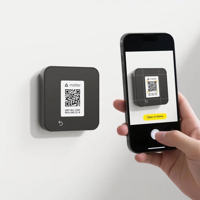 Lux TQ1 Smart Digital Thermostat for Home, Programmable WiFi with Matter Protocol for Temperature Control, DIY Install, C-Wire or Power Bridge Required - Works with Apple Home and Google Home