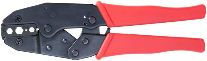 Professional Heavy-Duty Ratchet Coax Coaxial BNC Connector Crimping Tool for F, RG6, RG55, RG58, RG59, RG62 Siamese Cables – Ideal for CCTV Security Cameras