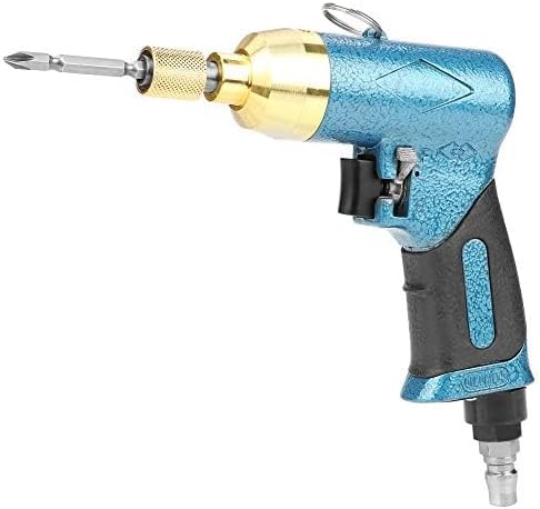 Handhold Screw Gun Air Straight Pneumatic Screwdriver with Screw Bit 5H 9000rpm(Screwdriver bit Random Color)