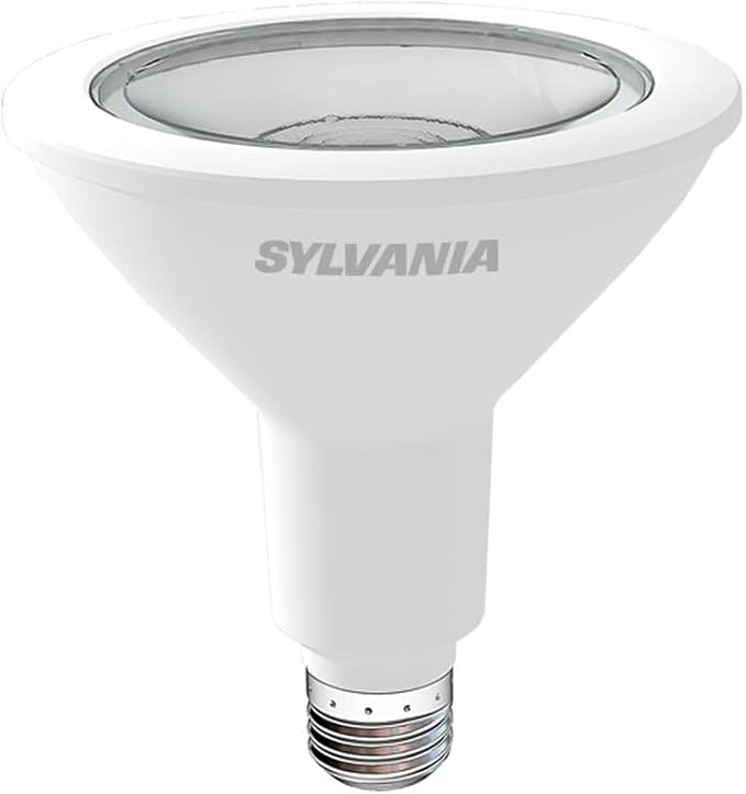 Sylvania ECO LED PAR38 Light Bulb, 90W : 14W, 7 Year, Non-Dimmable, 1000 Lumens, Clear, 3000K, White – 8 Pack (40881)