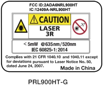 Plott PRL900HT-GK Dual Slope Rotary Laser Level, 2000ft Range, Green Beam, Bluetooth App Control, Self-Leveling 6°, 20hr Battery Life