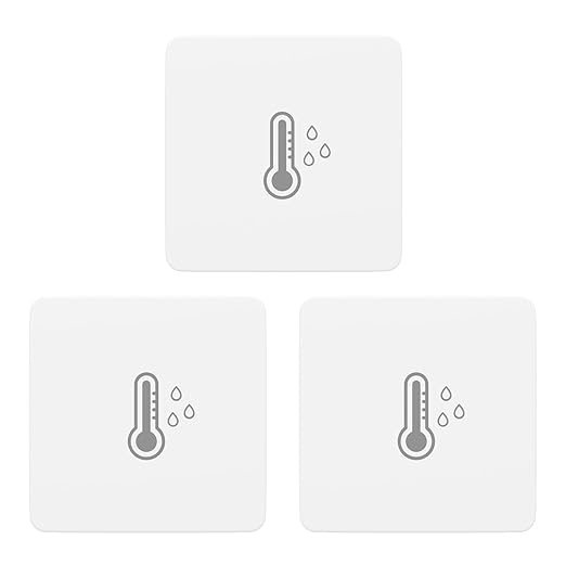 THIRDREALITY Zigbee Temperature and Humidity Sensor Lite 3Pack,Smart Thermometer and Hygrometer, Compatible with Echo Devices with Zigbee Hub Built-in,Home Assistant, SmartThings, Homey,Hubitat