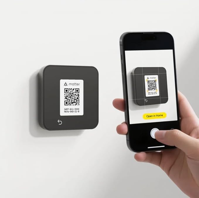 Lux TQ1 Smart Digital Thermostat for Home, Programmable WiFi with Matter Protocol for Temperature Control, DIY Install, C-Wire or Power Bridge Required - Works with Apple Home and Google Home