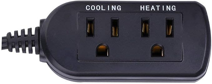 Digital Temperature Controller 2-Stage Thermostat Outlet Heating & Cooling Mode for Chest Freezer Refrigerator Homebrew Fermenter Greenhouse 110V 10A 1100W