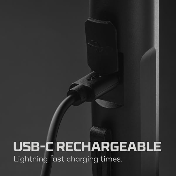 NEBO Mini Larry 500 Pocket Flashlight | 500 Lumens, 2 Light Modes, Compact, Rechargeable COB Work Light & Mini Flashlight, Magnetic Base & Steel Clip, Waterproof, Includes USB-C Charging Cable