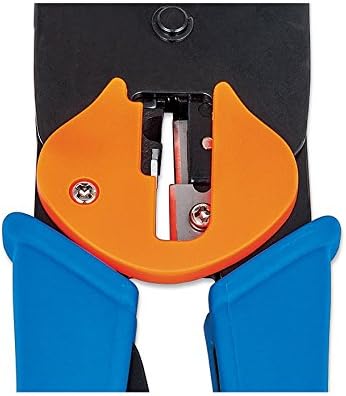 Intellinet RJ45 Crimp Tool – All-In-One Modular Universal Crimper with Wire Cutter & Stripper Functions – Crimps RJ45, RJ22, RJ12, RJ11, RJ10, RJ9 Connector Plugs – Lifetime Mfg Warranty - 211048